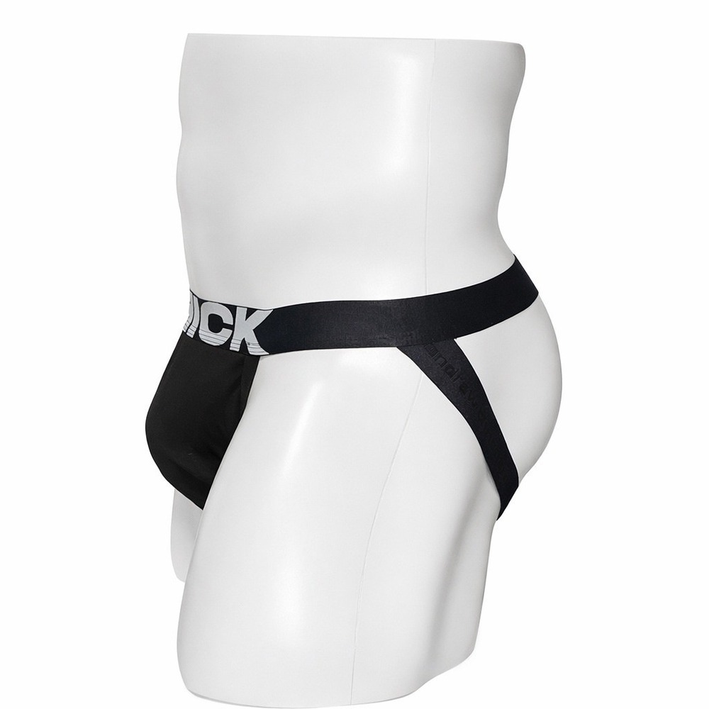 Andrew Christian THICK Medium (33-35) Jockstrap Black Athletic Supporter